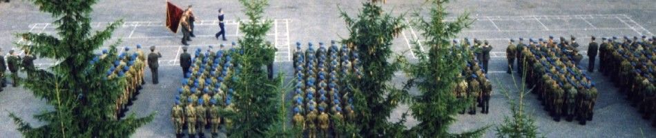 построение рот на плацу